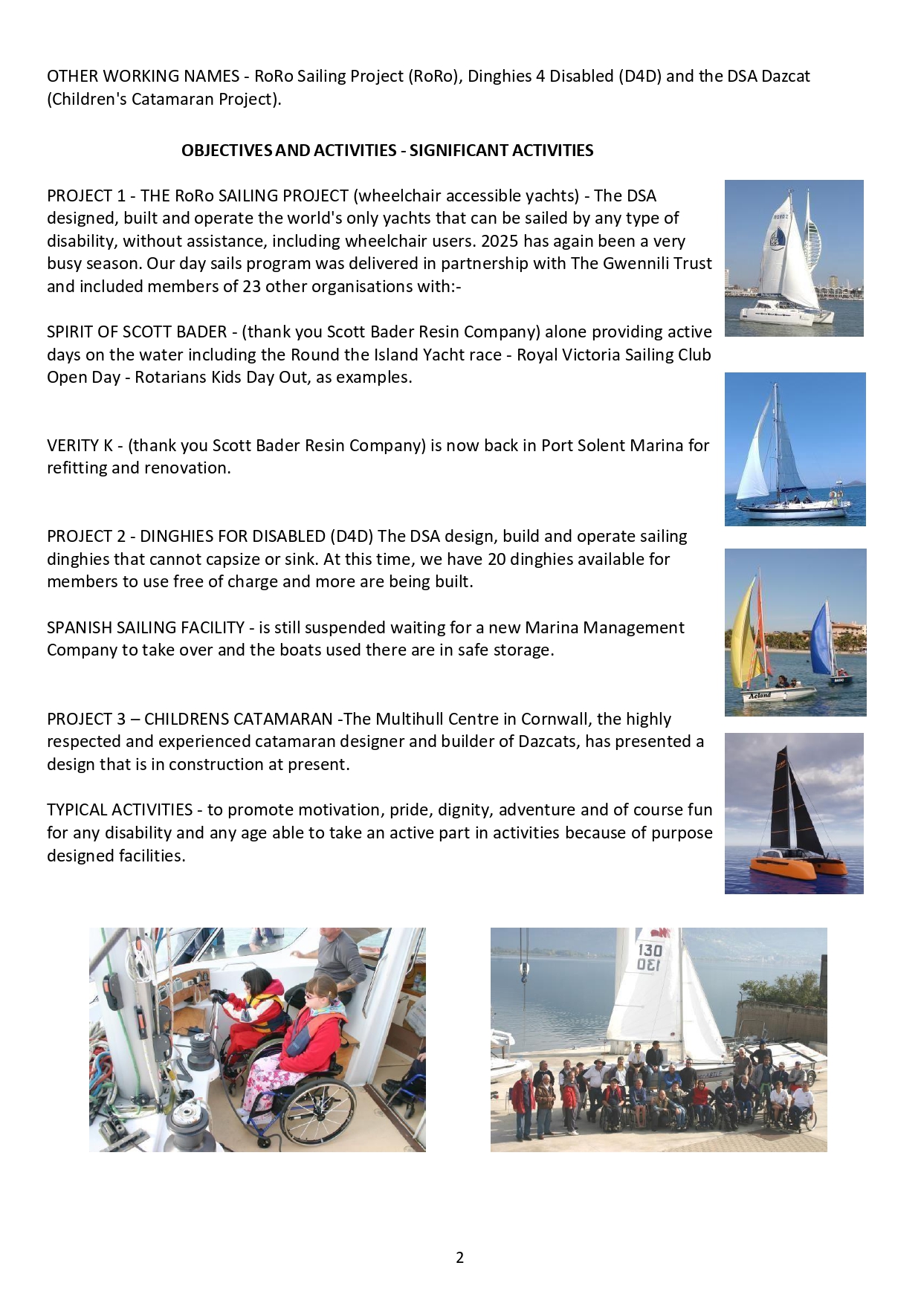 disabled sailing wheelchair accessible yacht