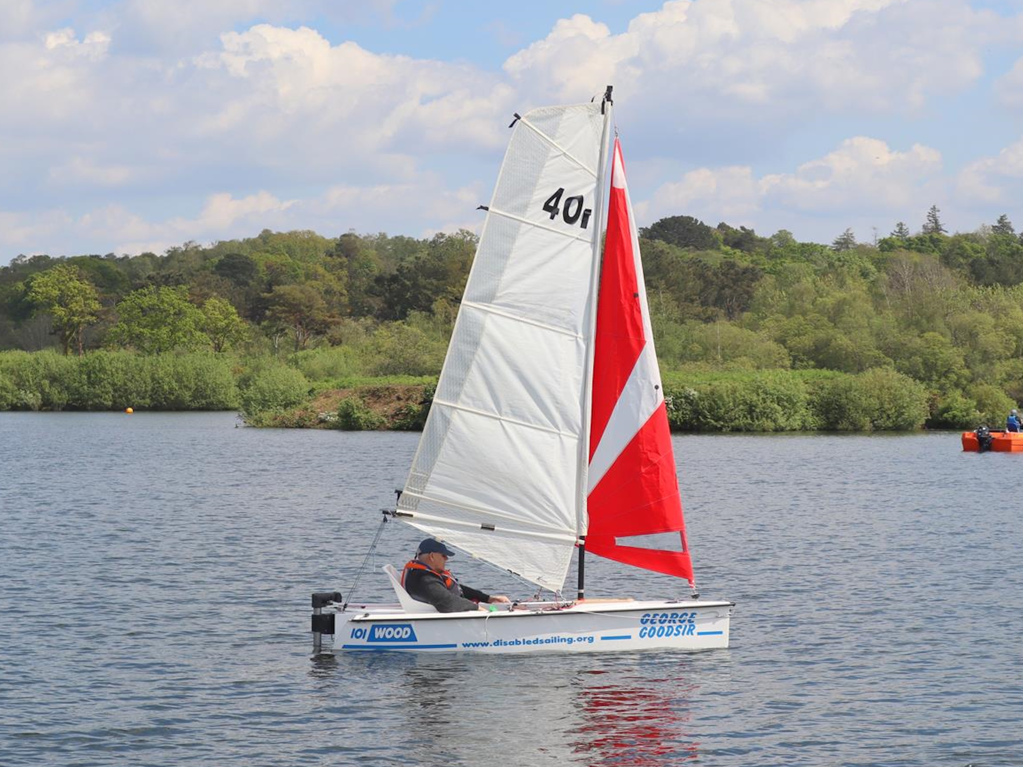 The DSA purpose designed 101 sailing dinghy that cannot capsize or sink.