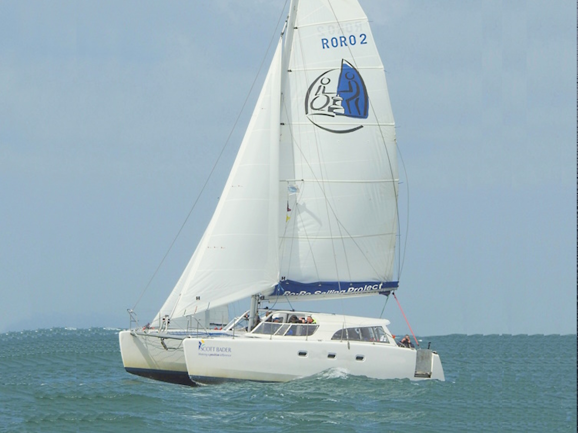 Existing catamaran providing 1000 sailing places every year.