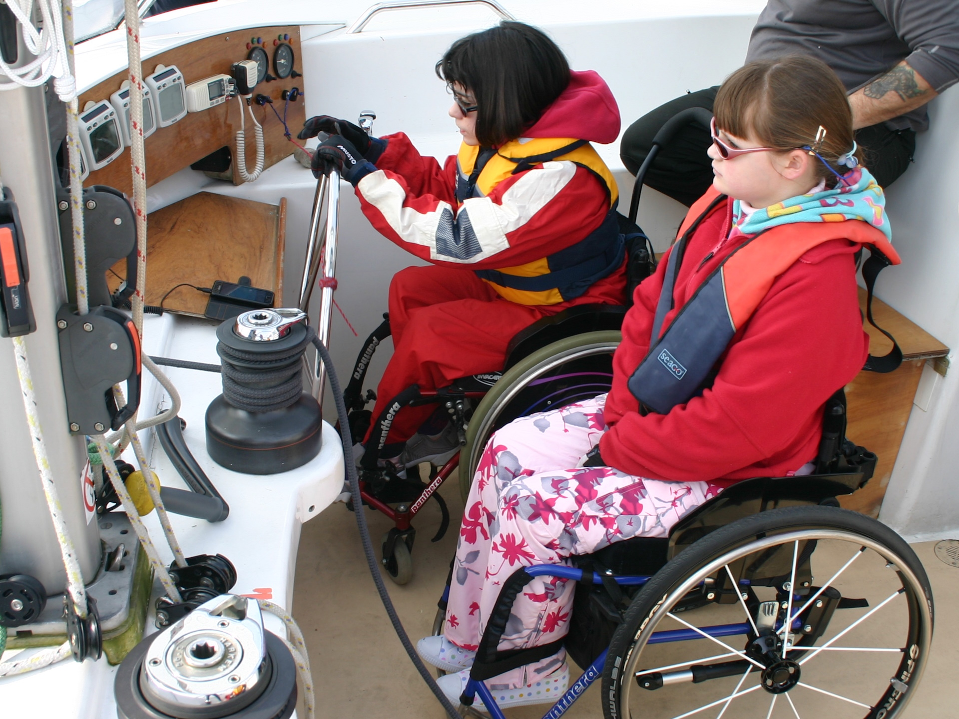 Any disability and any age is welcome on board including family, friends and carers.